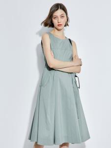 2019欧炫尔女装浅绿色连衣裙