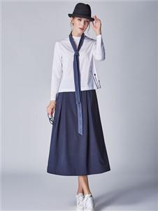 墨曲女裙