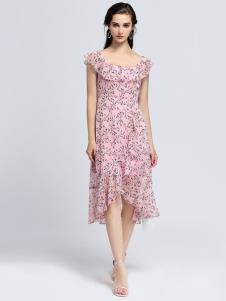 2019音非女装碎花裙夏新款