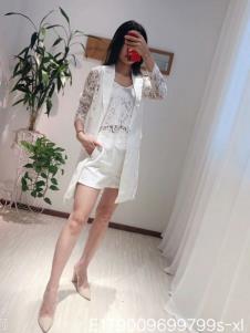雨珊女装夏白色简约套装