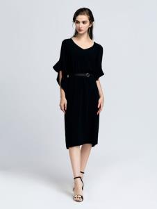 2019音非女装优雅小黑裙